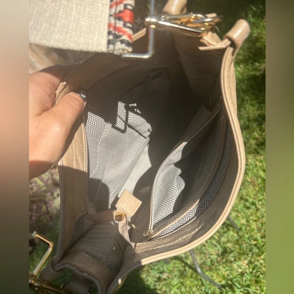 Vegan Leather Crossbody w/ Guitar Style Strap